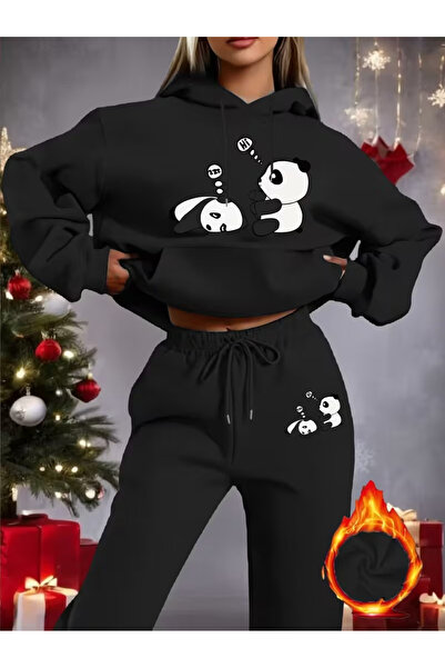 Sweet Cotton Unisex special happy printed hoodie set