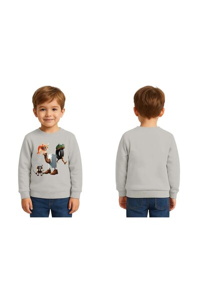 SEDİRLİ Unisex Braınrot cu imprimeu Copii Swae tricou 3 fire cu borduri