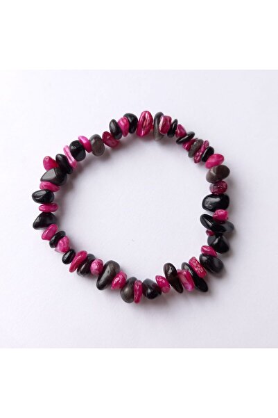 escoines koleksiyon Escoines Natural Stone Mixed Chip Bracelet – Energy & Luck, Handmade, Elastic 399636950199022062