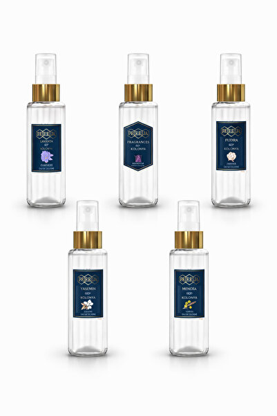 Pereja Yeni 100 ml Sprey Kolonya Seti 5'li Mimoza - Pudra - Kaşmir - Elegans ...