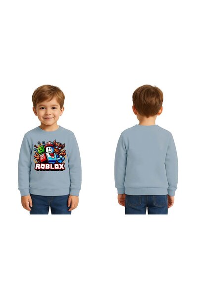 SEDİRLİ Unisex roblox cu imprimeu Copii Swae tricou 3 fire cu borduri