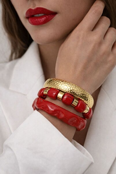 Bermecy Runor |   Multi Design Red Bone Bracelet