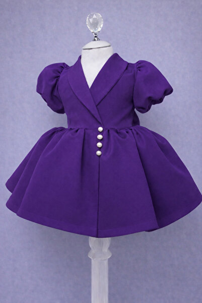 MUSGEM Rochie de seară pentru fetiță cu mâneci bufante scurte, cu design spec...