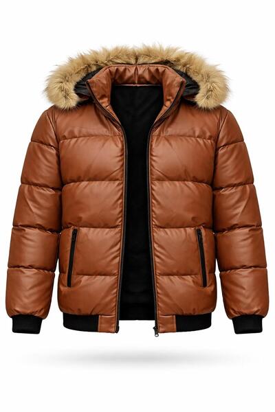 CLASSİCS MEN Slim Fit Windproof Fiber Filled Coat