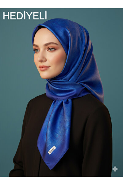 Picasso وشاح كريستال S أزرق بلون الكوبالت بمظهر حريري – تصميم أنيق من التويل ...