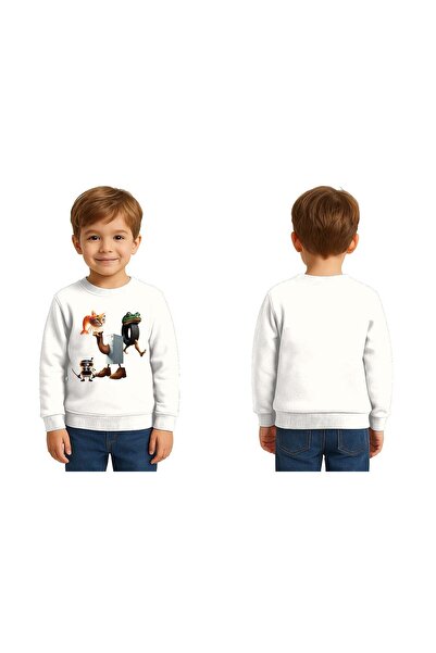 SEDİRLİ Unisex Braınrot cu imprimeu Copii Swae tricou 3 fire cu borduri