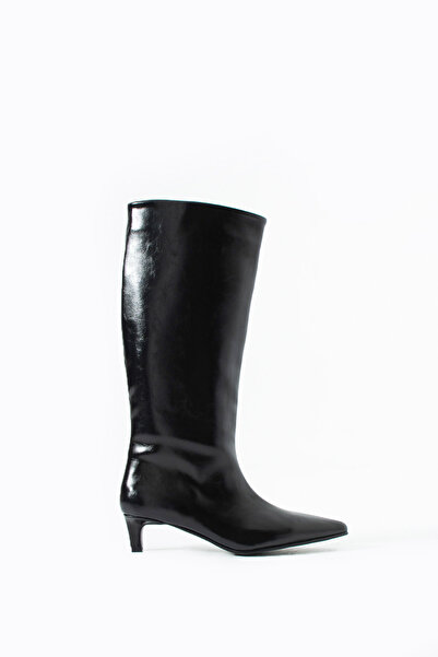 Sira Official Jolie Black Rustic Heeled Boots