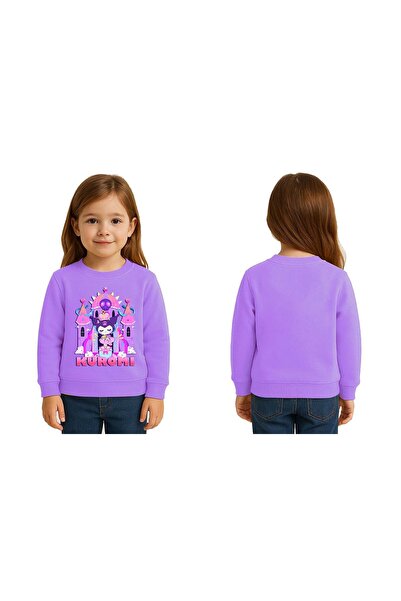 SEDİRLİ Унисекс детска блуза с принт Kuromi, 3-нишка Sherpa