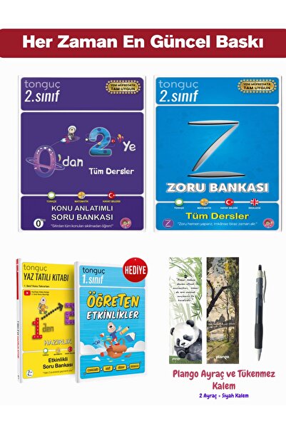 Tonguç Yayınları 2. Sınıf Zoru Bankası + 0'dan 2'ye + 1'den 2'ye - Plango Kit...