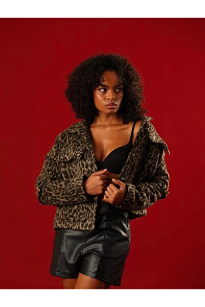 CHOHEE Leopar kaşe ceket