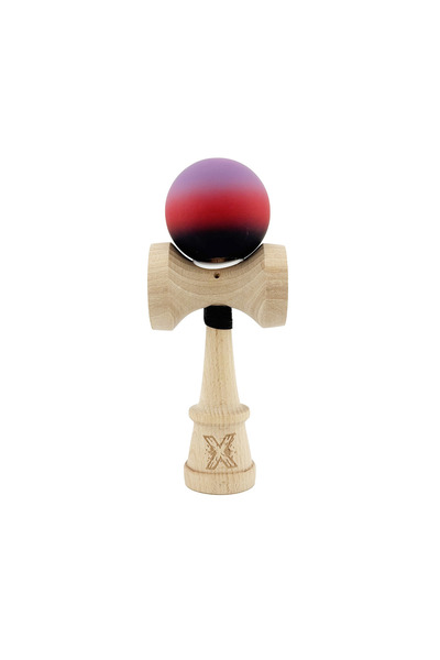 Berbis Kendama X Originala, Mov, Cupe Mari King Size, Rubber Grip, Gaura in B...