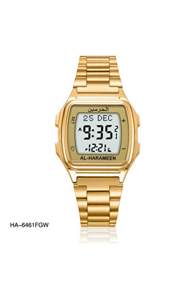 AL-HARAMEEN ساعة الحرمين الكلاسيكية HA-6461 لونين قياس 38MM