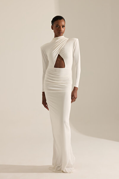 BETTY & SAM Paris Beyaz Uzun Maxi Elbise