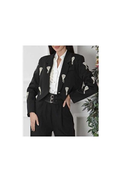 OEM LACRIMA RHINESTONE JACKET - BLACK, L