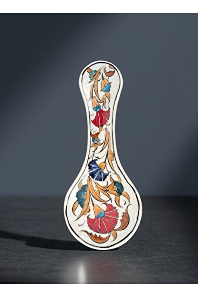 Artiser Luxury Hand-Painted Ceramic Spoon Rest, Premium Ceramic Spoon Rest - Handmade with Authentic Turkish Patterns