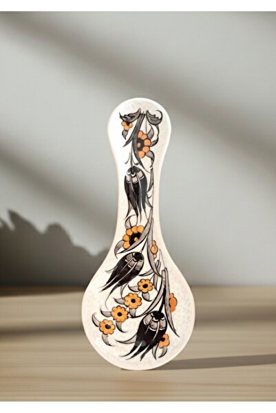 Artiser Luxury Hand-Painted Ceramic Spoon Rest, Premium Ceramic Spoon Rest - Handmade with Authentic Turkish Patterns