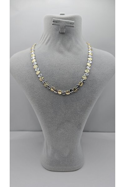 NO NAME Stainless Steel Gold Color Pebble Stone Model 2 Color Necklace