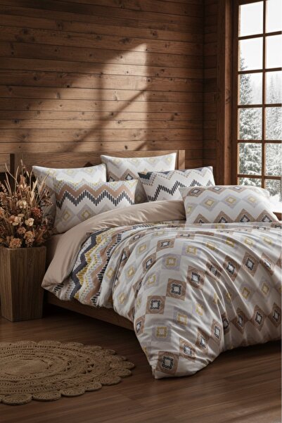 Senpai طقم غطاء لحاف مزدوج من أورا |   قطن مزدوج الجوانب |   يشمل غطاء الوسادة |   أحلام ريفية