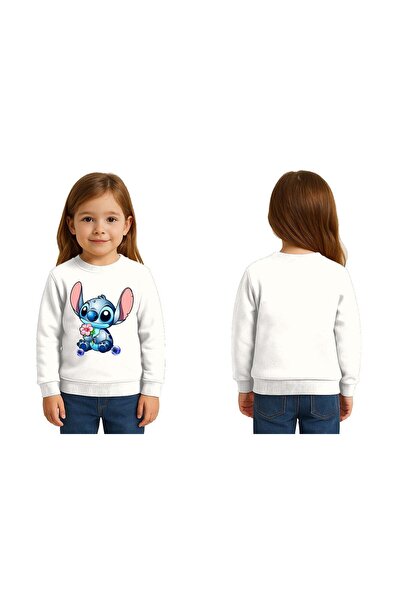 SEDİRLİ سويت شيرت للأطفال من الجنسين من ستيتش مطبوع بثلاثة خيوط