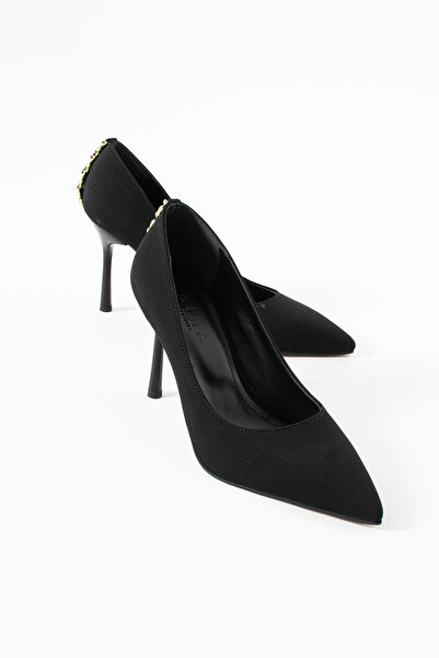Sira Official Noir Black Stiletto Heeled Shoes
