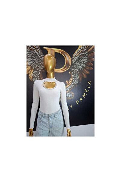 OEM PANTALON BLUG BABY BLUE STRASURI - BABY-BLUE, M