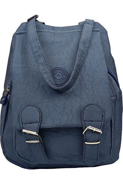 Alyaçantadükkanı Women's Beige Kipling Fabric Women's Shoulder And Backpack