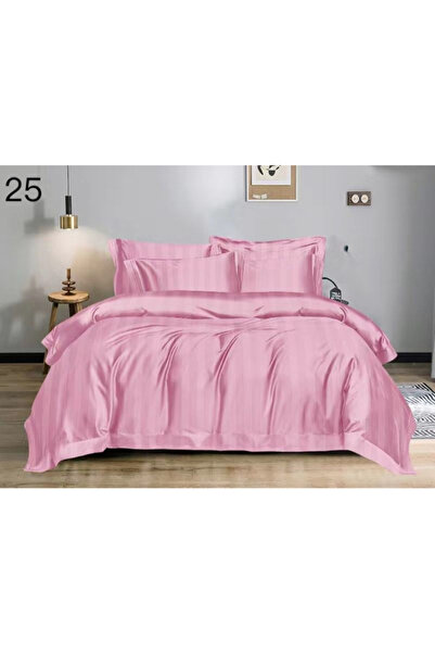 ANATOLIATEKSTILE Premium Damask Bed Linen, Elegant Set of 6 pieces, fitted sheet without elastic 230 x250