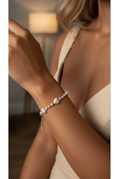 İNN JEWELLERY Xuping Bracelet Tarnish-Free Anti-Allergic with Pearl and Heart...