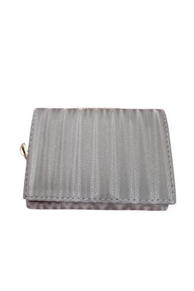 ZY BUTİK Gray Patterned Wallet 10X8 cm