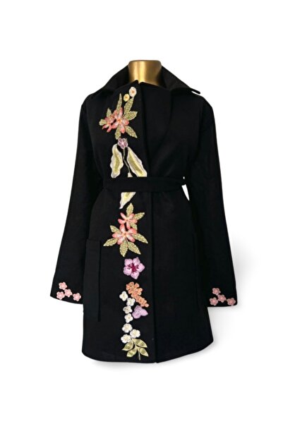 MDY-marketplace Short MDY coat with floral pattern