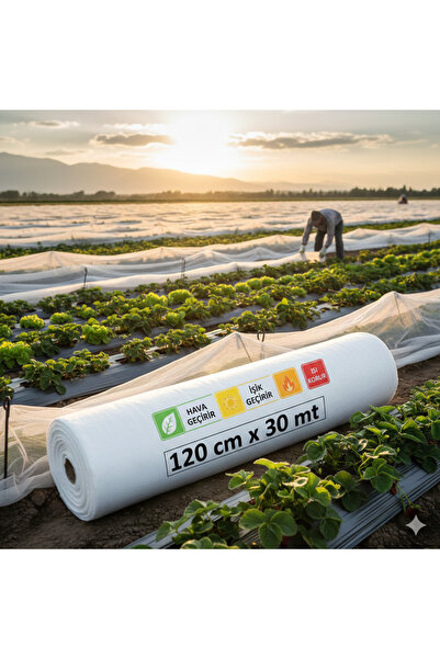 ACY STORE Agril Don Kırağı Örtüsü 120 CM X 30 MT - Bitki Koruma Örtüsü Zirai Elyaf 19GR