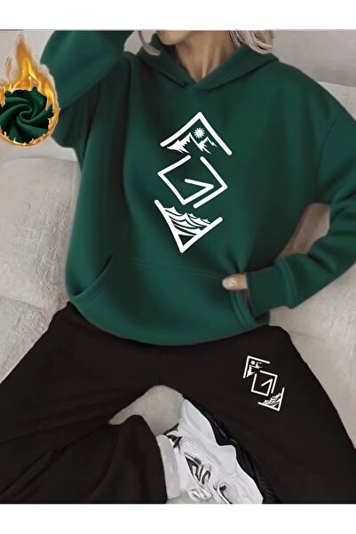 Sweet Cotton Unisex Printed hoodie set