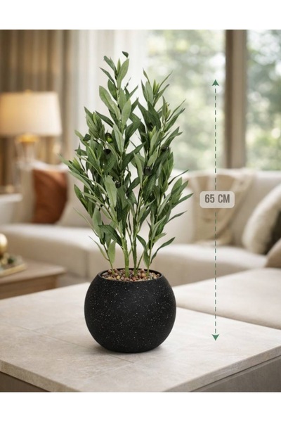 MARINO Artificial olive tree, 65 cm, brown pot