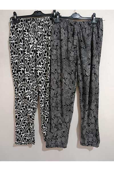 anne moda ankara 2-Pack, Winter, Thin, Comfortable and Loose Fit, 2-Pocket Suede Pants