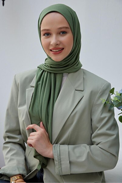 İSTANBULSTYLEMODA culoarea verde bumbac moale șaluri PNY281225