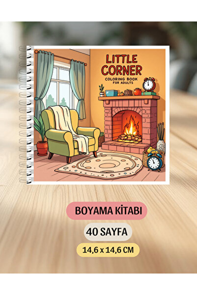 VORACRAFT Boyama Kitabı, Köşeli Tatlı Ev, Coloring Book Boyama KŞ00023