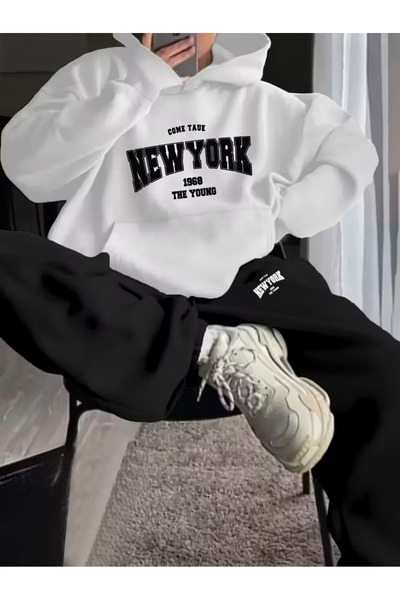 Sweet Cotton Unisex Printed hoodie set