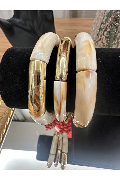 xUPING Genel Markalar Gold Detaylı Üçlü Kemik Bileklik Seti
