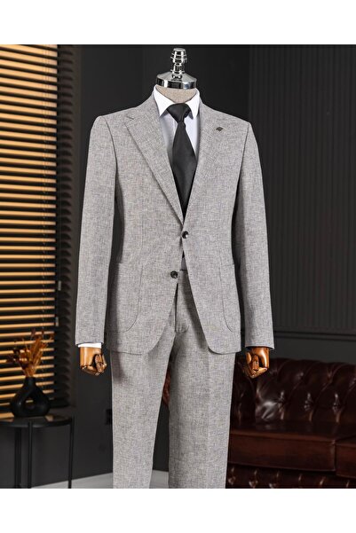 TerziAdemAltun Italian Style S Slim Fit Jacket Pants Suit Black T14459