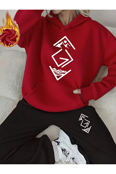 Sweet Cotton Unisex Printed hoodie set