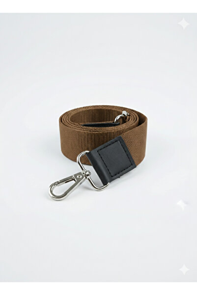 Loom Basic Adjustable Shoulder Bag Strap – 4 cm Width, Brown, Leather Detail