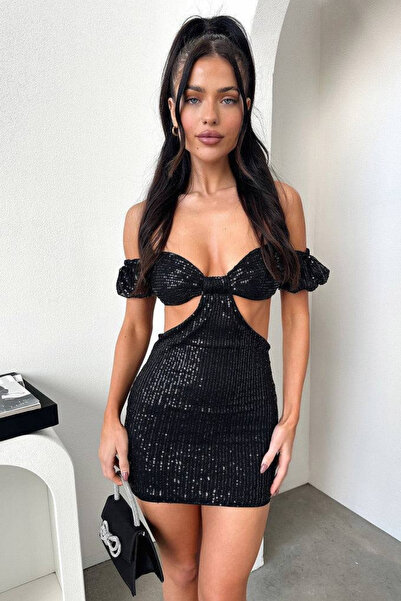 Afitapbutikmoda Straplez Model Bel SIrt Dekolteli Kolluk Aksesuar Pul Payet M...