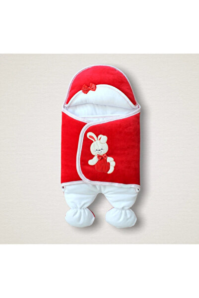 Marsilyan الوليد المخملية النسيج تيدي بير قبعة مطرزة طفلة صبي القدمين قماط ال...