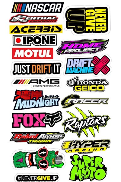 ReklamX Otomobil-Motosiklet-Bisiklet sticker çoklu set 1 adet