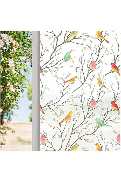 The Bros Film Opaque Non-Adhesive Frosted Bird Window Film