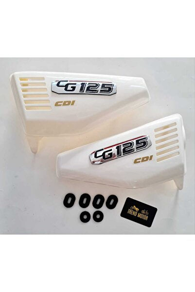 monero Yan Kapak Takım Beyaz + Lastikler - Cg Agk Asya Kuba Motosiklet