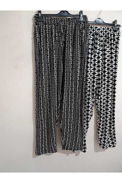 anne moda ankara 2-Pack, Winter, Thin, Comfortable and Loose Fit, 2-Pocket Suede Pants