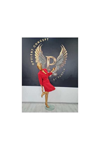 OEM MINERVA RED JACKET DRESS - RED, 50