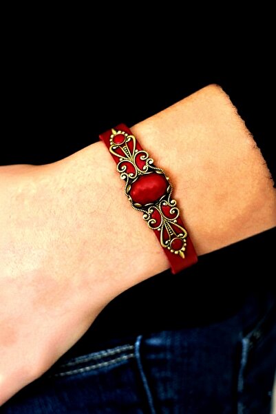 LADYMİRAGE Real Leather Natural Leather Bracelet