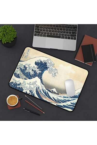 FALAVİ Hokusai The Great Wave Büyük Dalga 28x40 Mousepad, Amerikan Servis, Ma...